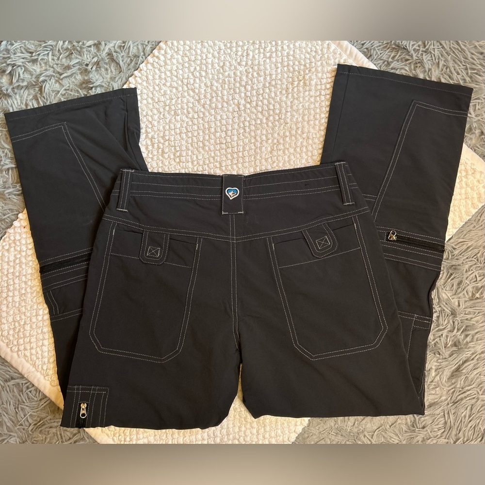 Kuhl Black Capris with Contrast Stitching - Picture 3 of 5